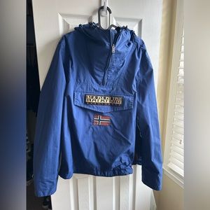 Napapijri BLUE Rainforest Pocket Anorak Jacket